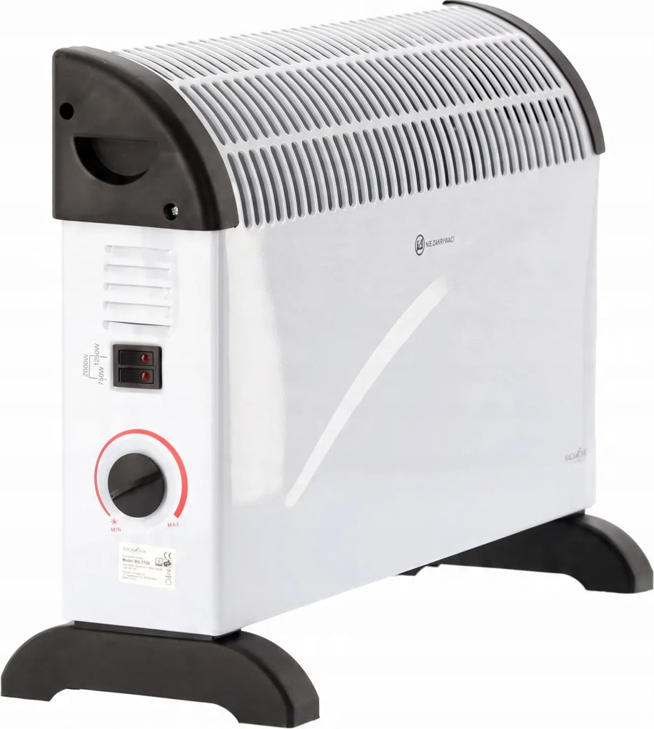 Konvektorový ohrievač 2000 W, 58 x 13,5 x 39 cm