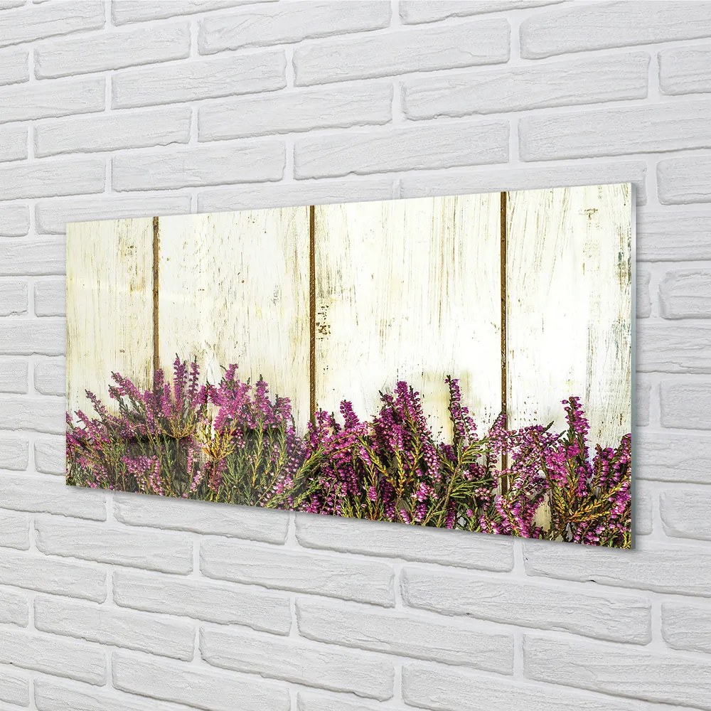 Obraz plexi Fialové kvety dosky 140x70 cm