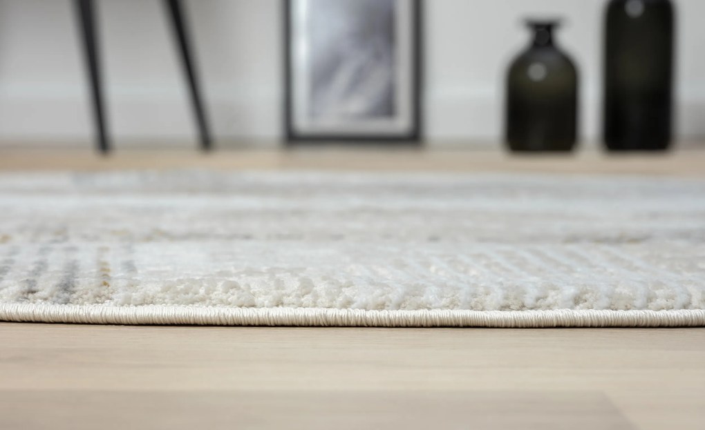 Kusový koberec My Way CA60058 creme kruh, 120x120 (priemer) kruh, šedá, chodba / predsieň, My Flair