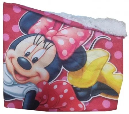 E plus M - Detský / dievčenský nákrčník Minnie Mouse Disney - s chlpom