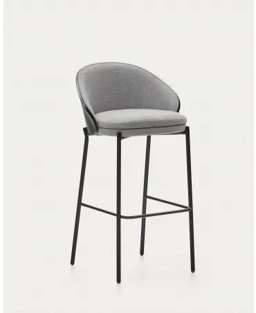 EAMY barová stolička Sivá - čierna