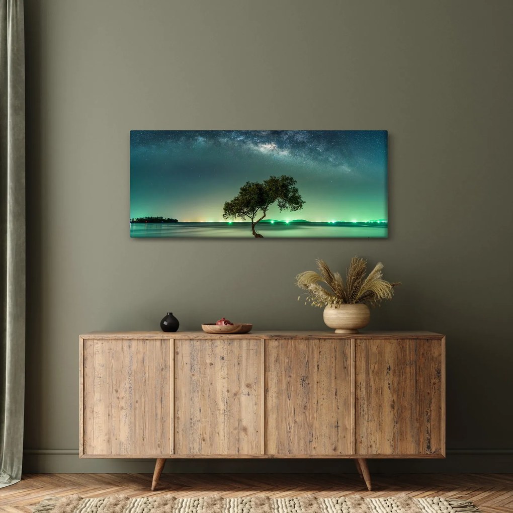 Obraz nočného neba (120x50 cm)