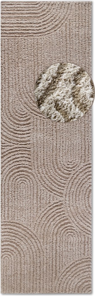 Behúň Gallery 106090 Beige z kolekcie Elle, 80x240, béžová, obývacia izba, ELLE Decoration