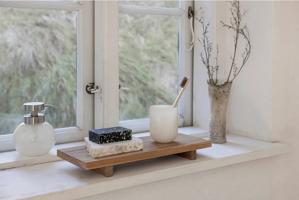 Krémový sklenený téglik na zubné kefky Opal – Mette Ditmer Denmark