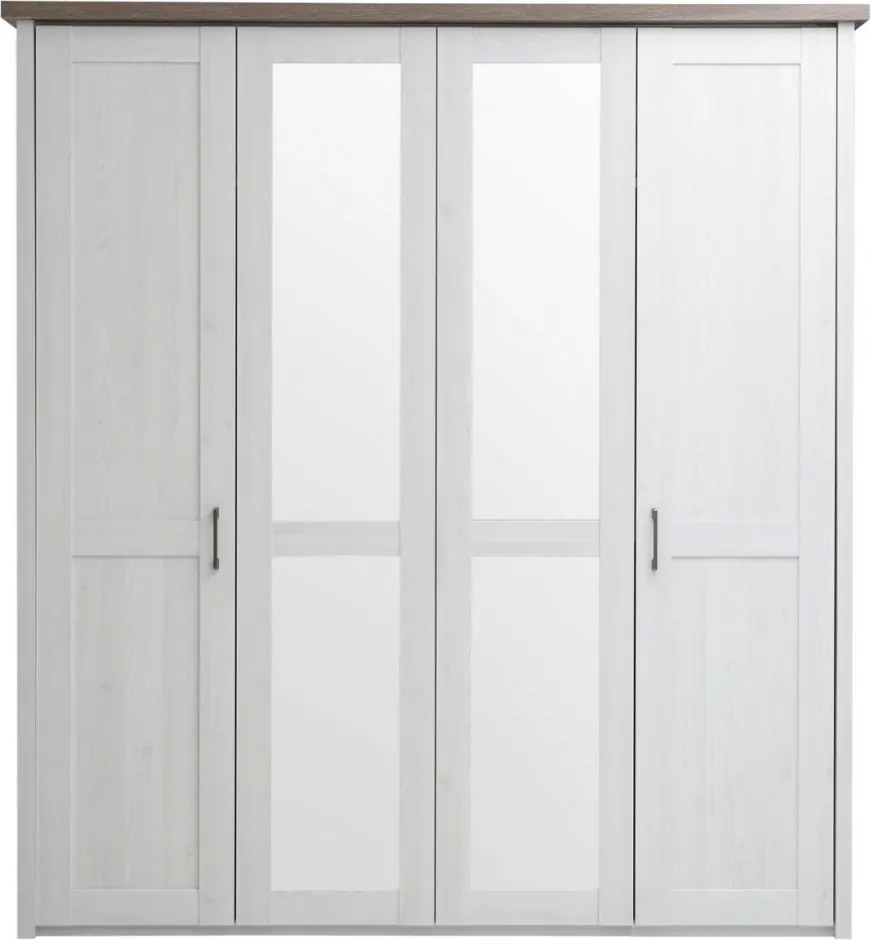 Šatníková skriňa Luca, 4-dverová
