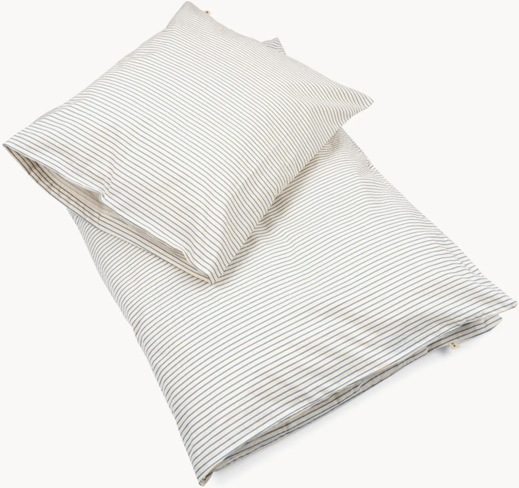 Detská posteľná bielizeň z organickej bavlny Stripe Bluie