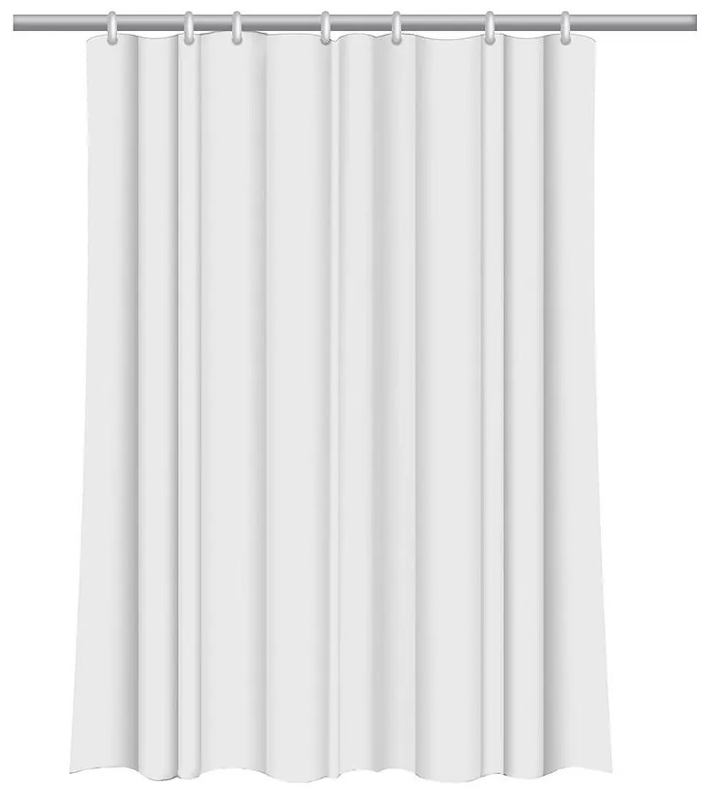 Sprchový Záves Star 180x200 Biely