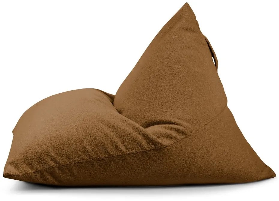 Hnedý sedací vak z textílie buklé Razz – SLOWDOWN