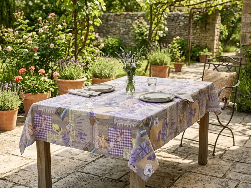 PVC obrus LAVENDA 120x140 cm, farebný