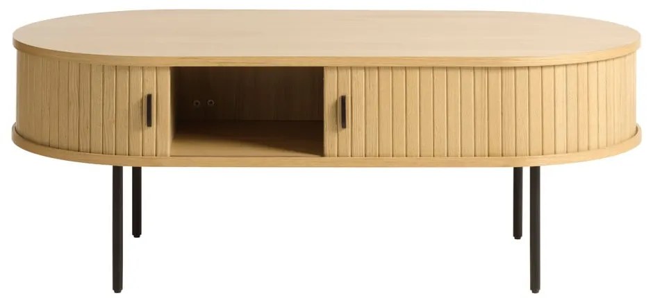 Konferenčný stolík v dekore duba v prírodnej farbe 60x120 cm Nola – Unique Furniture