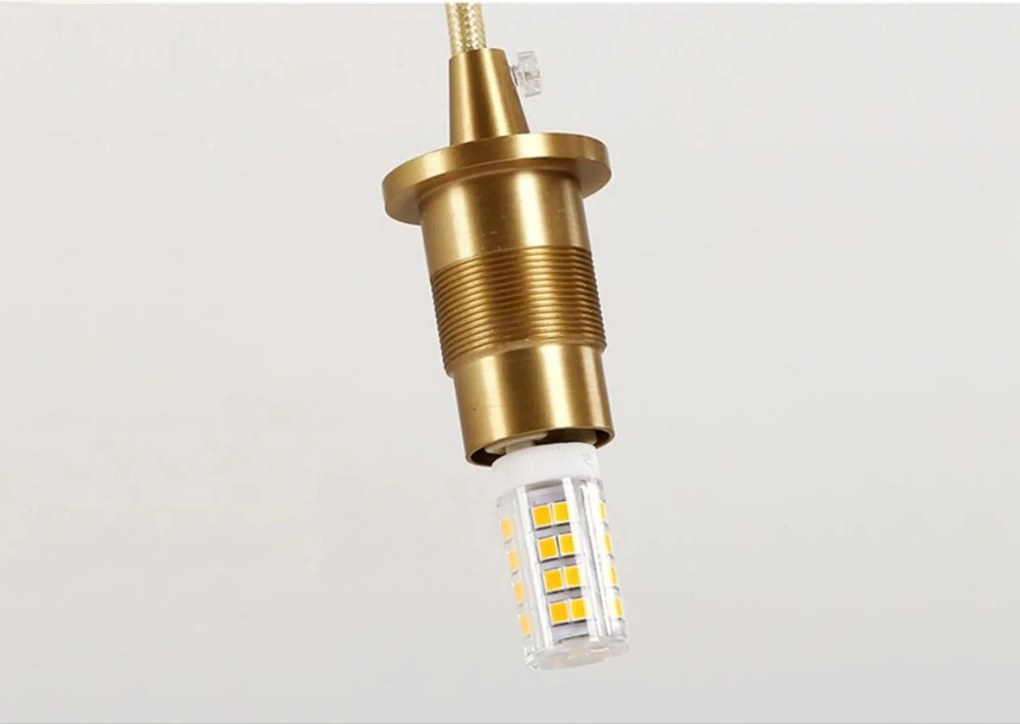 Toolight - Závesné svietidlo z krištáľu 1xG9 APP586-1CP, čierna-zlatá, OSW-09757