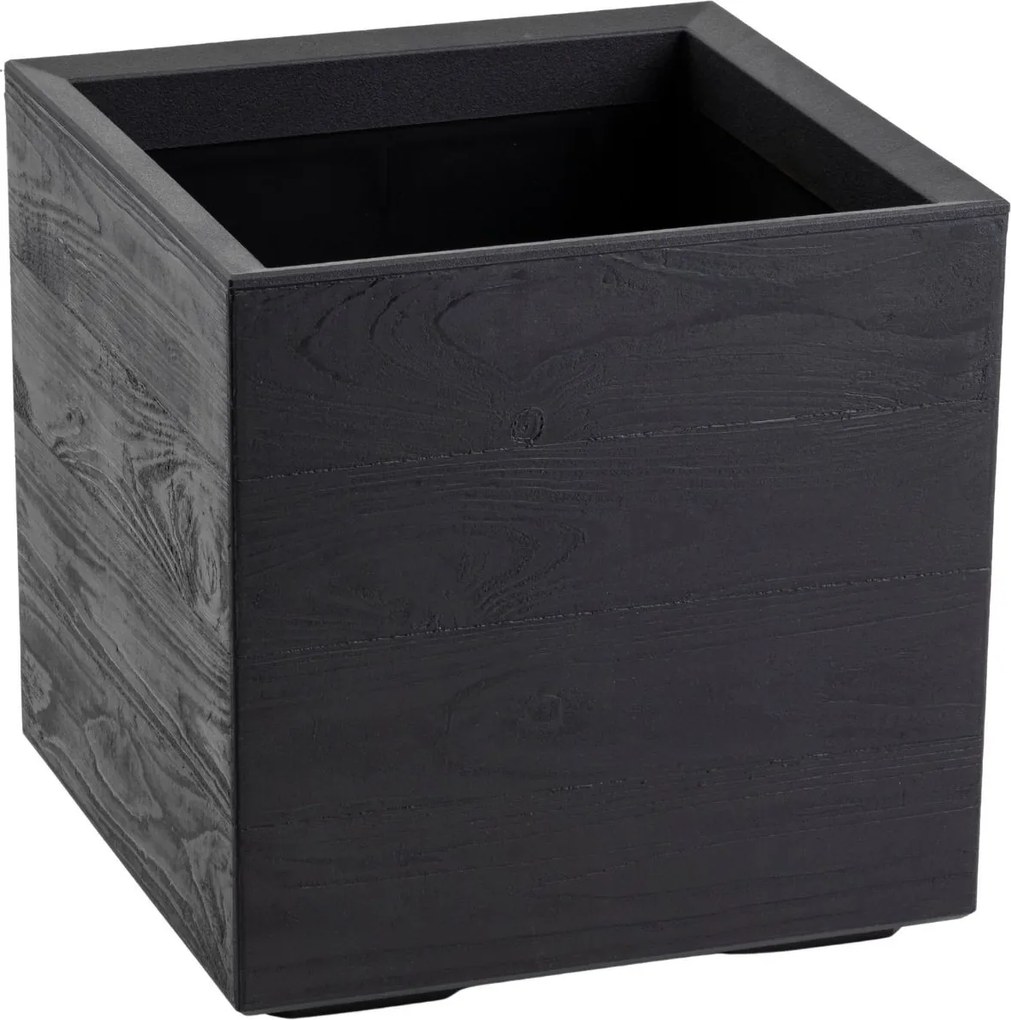 Sada 2 ks květináčů BETONIQUE 40x40/60x40 cm černá