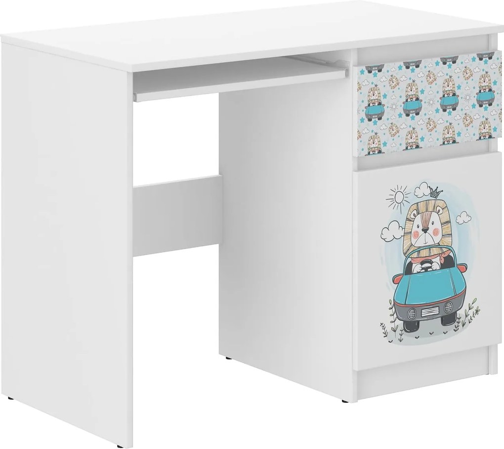 Wooden Toys Detský písací stôl N-33 KRÁĽ LEV