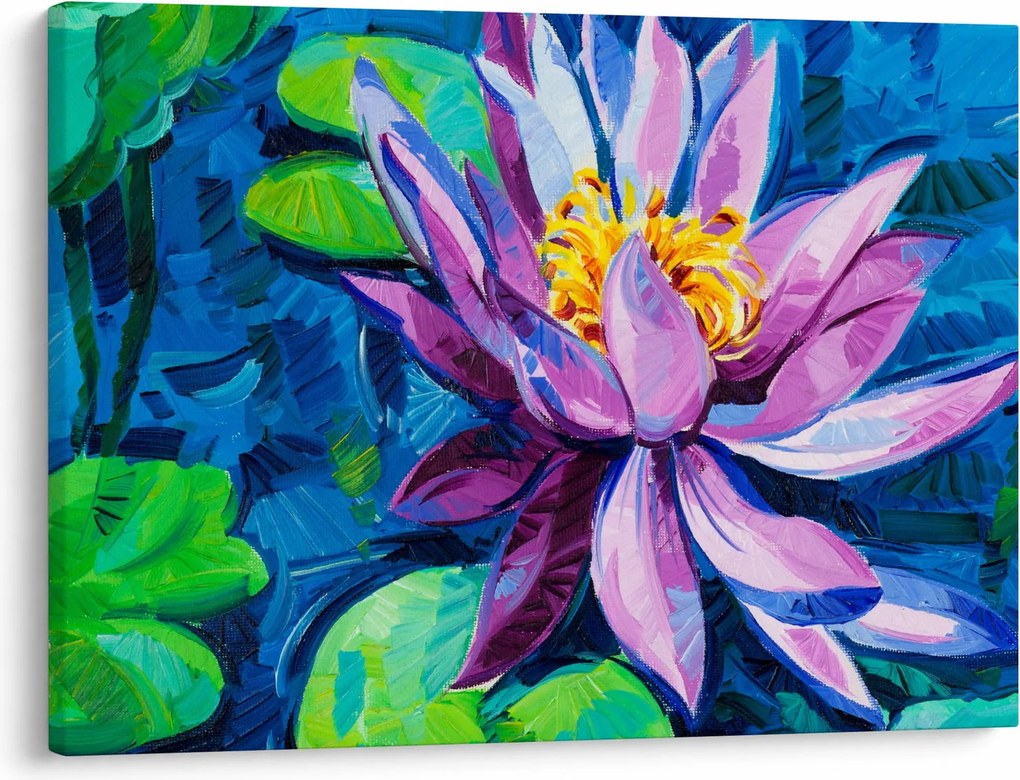 Obraz lekna na vode (70x50 cm)
