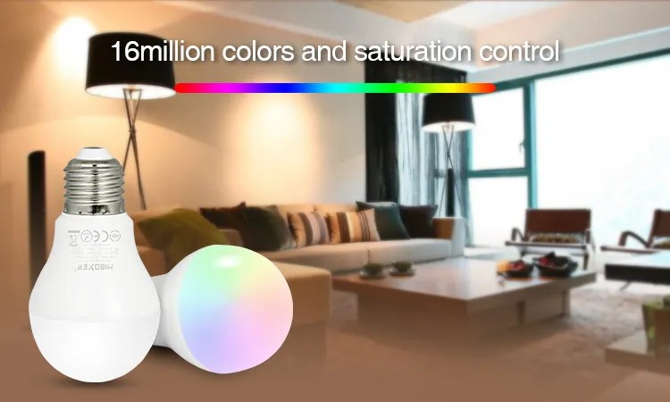 LED Solution Mi-Light MiBoxer RF LED žiarovka RGB+CCT 6W E27 FUT014