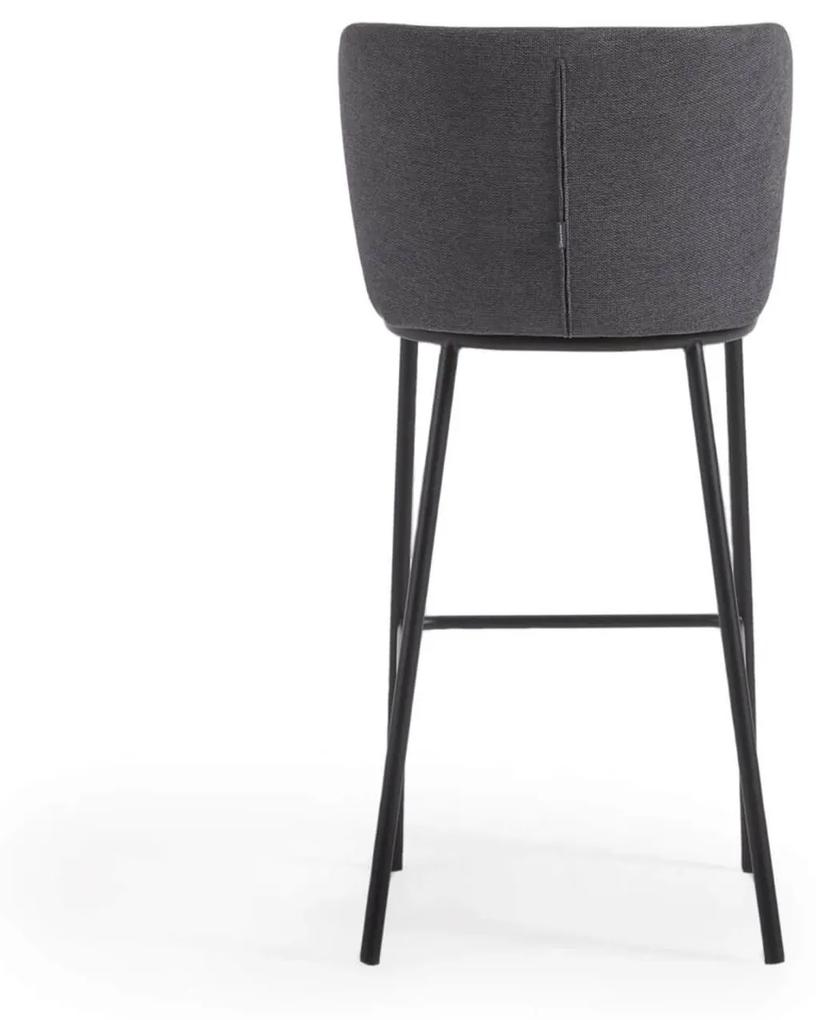 Barová stolička arun 75 cm tmavosivá MUZZA