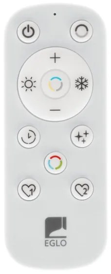 Eglo 901461-LED St. kúpeľ. svietidlo ROVITO-R 17,6W/230V 39x39 cm IP44 biela + DO