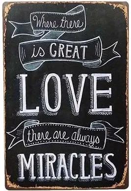 Ceduľa Love Miracles