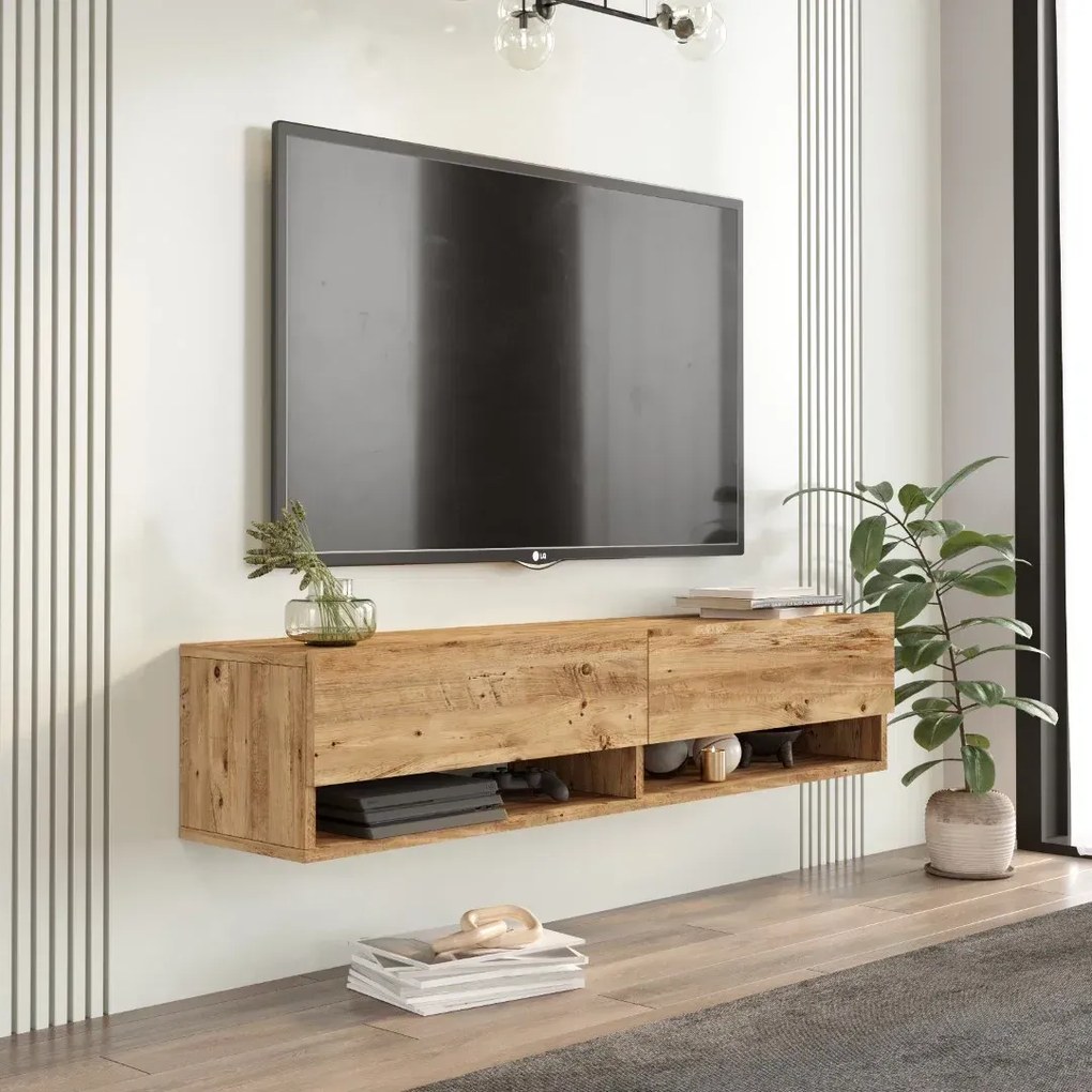 Závesný TV stolík Houseland Felicia borovica Atlantic