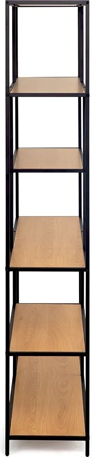 Noela Knižnica regál asymetrická ARCANA 185x135 prírodná