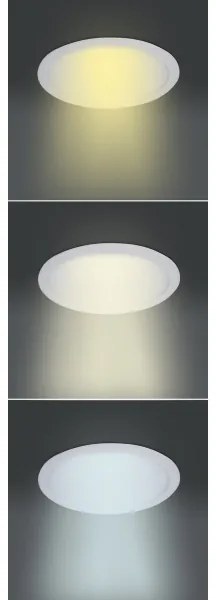 Solight WD142 - LED podhľadové svietidlo 18 W/230 V, 3000/4000/6000 K, pr. 22,5 cm, biela