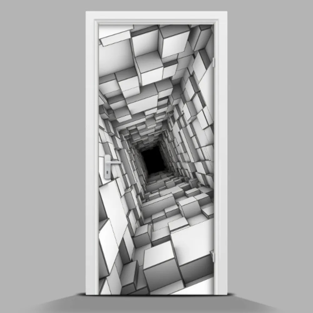 Samolepiace nálepky na dvere Abstraktná geometria wallmur-pl-f-55216784