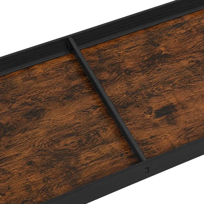 Regál 180x90x40 cm čierny / hnedý