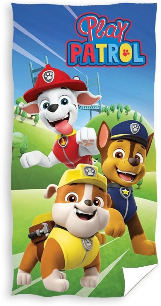 Dětská rychleschnoucí osuška BORD PAW PATROL BOY 70x140 cm vícebarevná