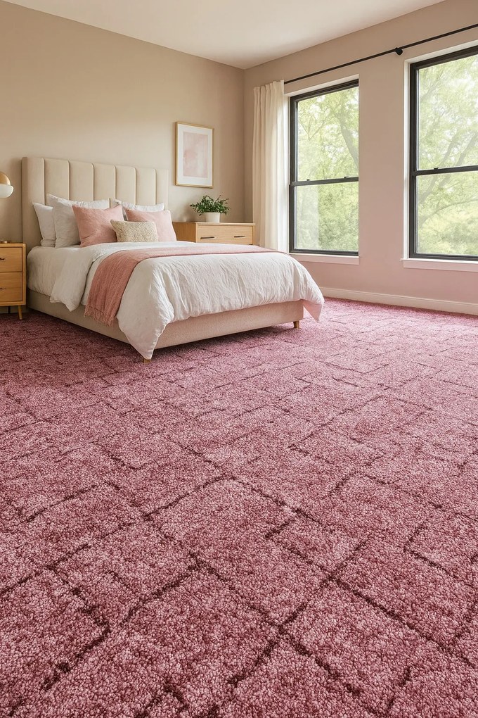 ITC, Koberec metráž Nicosia 84, na mieru, šíře 4m,5m, fialová, filc, obývacia izba