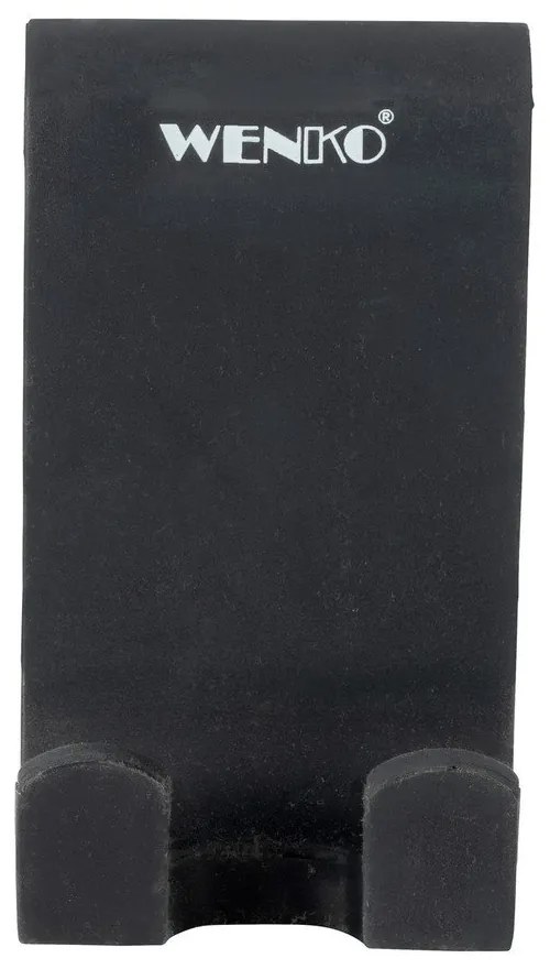 Čierny silikónový obojstranný závesný vešiak Wenko Verna