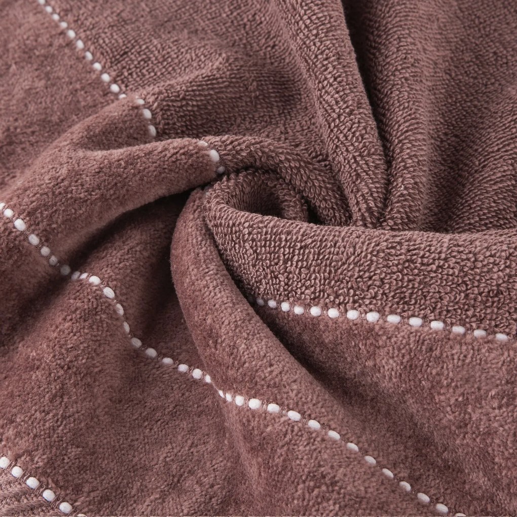 BAVLNENÝ UTERÁK ELZA 50X90 CM TMAVORUŽOVÁ