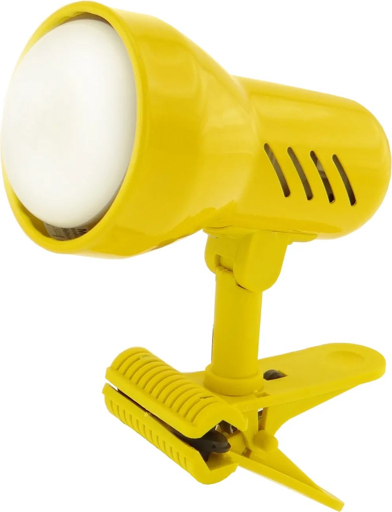Lampa s klipem E14 malá žlutá
