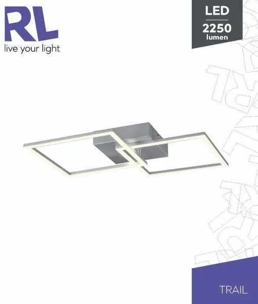 TRIO Reality R64492187 TRAIL stropné svietidlo SMD LED 20W/2250lm 3000K titanová