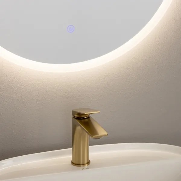 BRILAGI - LED kúpeľňové zrkadlo BERNATE, LED/19W/230V, priemer 60 cm, IP44, CRI 90, stmievateľné + CCT