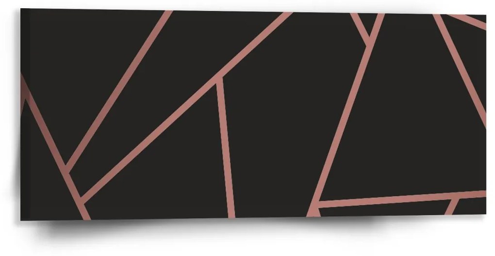 Sablio Obraz Ružové obrazce - 110x50 cm