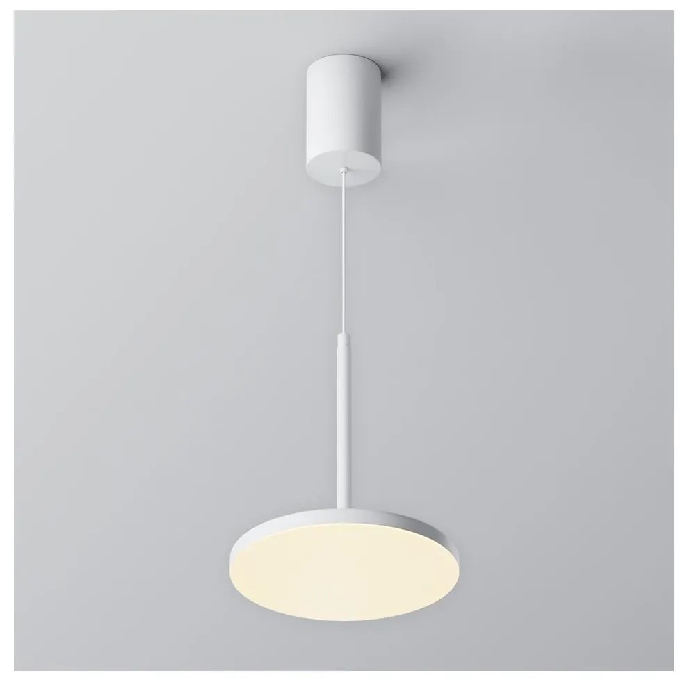 Maytoni P076PL-L12W3K-W - LED Luster na lanku PLATO LED/12W/230V 3000K biela