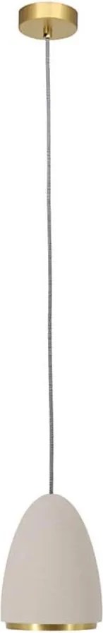 Klausen 111040 - Luster na lanku CONCRETE 1xGU10/5W/230V šedá/zlatá