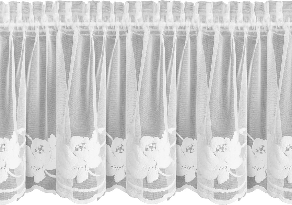 ZÁCLONA NA PÁSKE LETI 150X40 CM KVETY