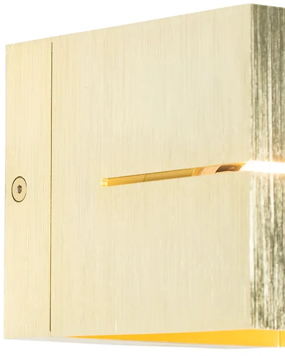 Moderná nástenná lampa zlatá 9,7 cm - Transfer Groove