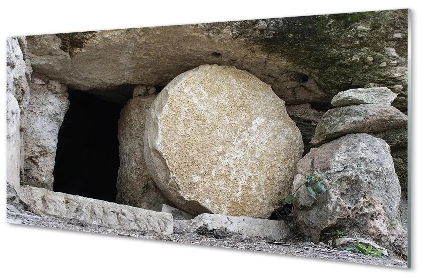 Sklenený obraz Jaskyňa 125x50 cm