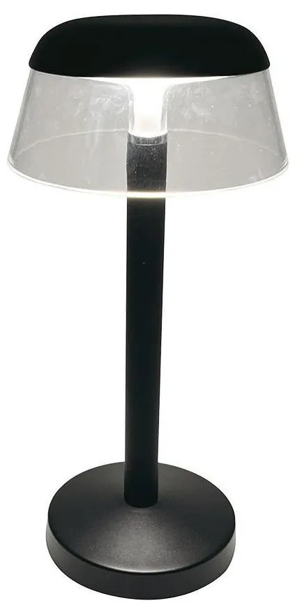 LED Stm. nabíjacia dotyková stolná lampa LED/3W/5V 3000-6000K čierna