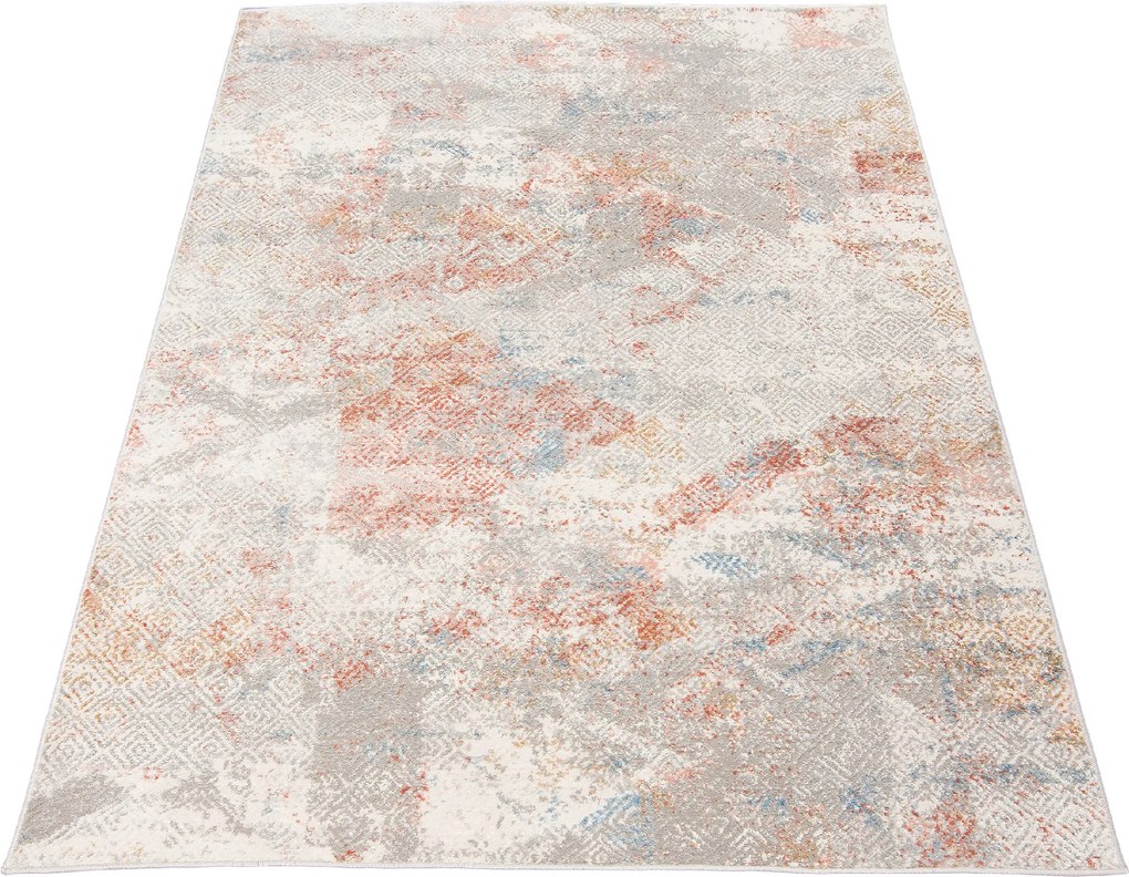 TA Koberec G500C WHITE/SALMON PORTLAND HIK Biely Obdĺžnikový Rozmer: 140x200 cm