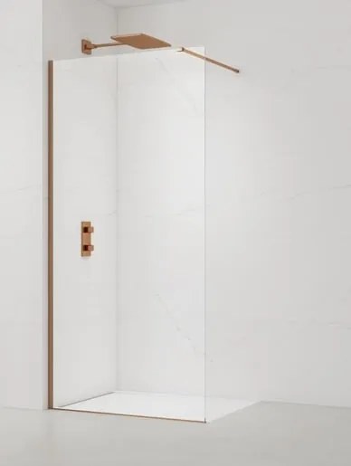 Sprchová zástena SAT Walk-in 60 cm brúsený rose gold SATBWI60PRRG