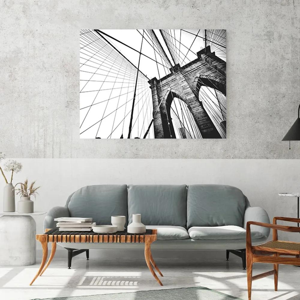 Gario Obraz na plátne Čiernobiely minimalistický most - Nikita Abakumov Rozmery: 60 x 40 cm