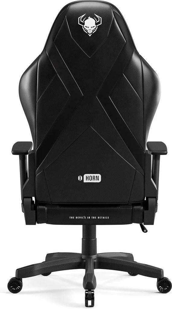 Herné kreslo z eko-kože King Size, čierna: Diablo X-Horn 2.0