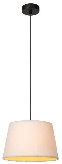 Lucide 10416/01/38 - Luster na lanku WOOLLY 1xE27/60W/230V krémová