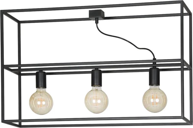 OMIKRON 3 | dizajnová stropná lampa Farba: Čierna