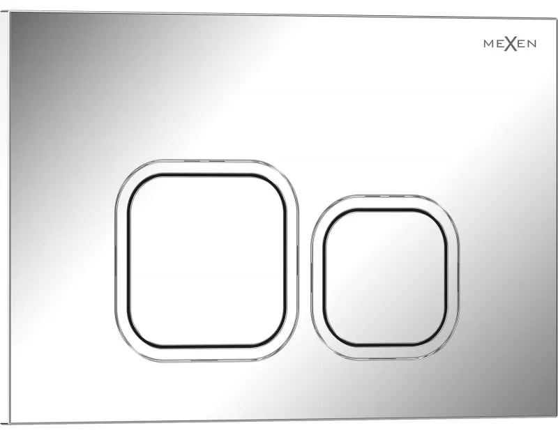 Mexen Tex 03, splachovacie tlačidlo, lesklý chróm, 6103-03