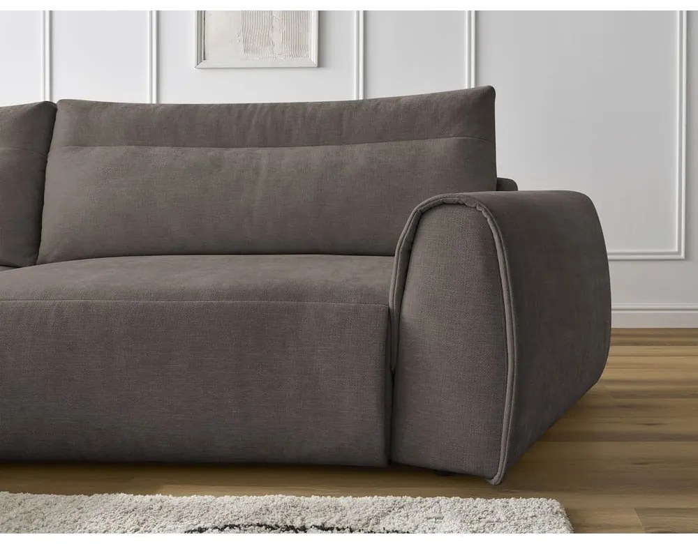 Hnedá rohová pohovka Aden – Bobochic Paris