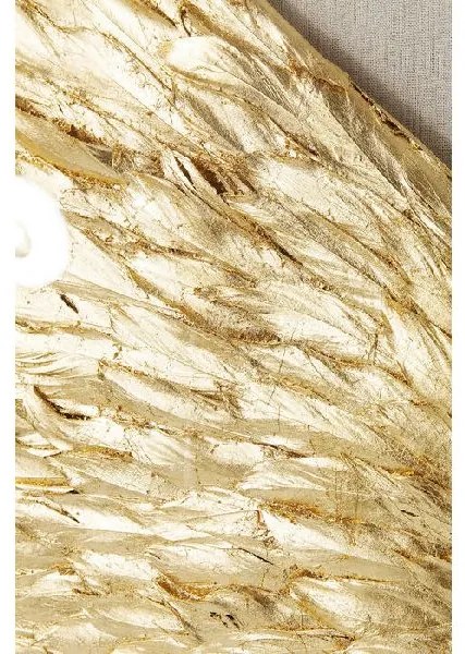 Wings nástenná dekorácia 120x120cm zlatá/biela